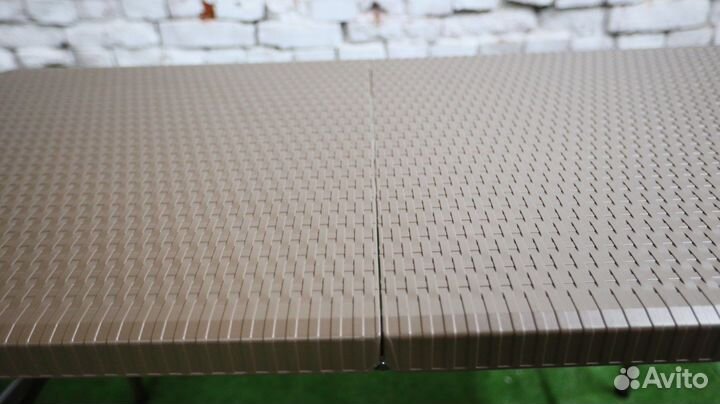 Стол складной для пикника 60*120 см ротанг