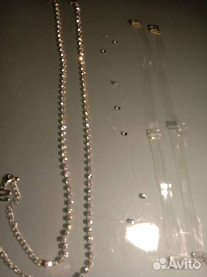 Бретельки стразы, силикон пакетом