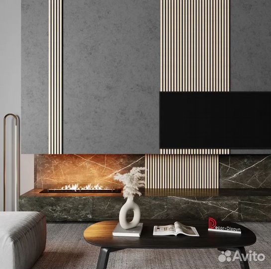 Реечные стеновые панели цветные дюрополимер 3 м