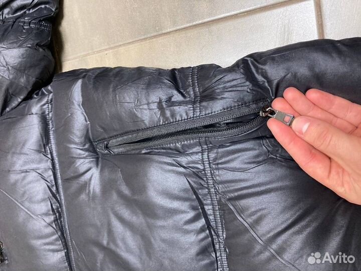 Новый пуховик мужской зимний Prada черного цвета