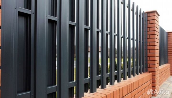 Забор металлический быстро работа по договору