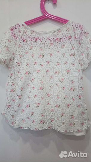 Блузка zara и брюки вельвет р 128. Лето