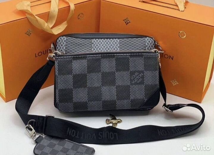 Сумка мужская louis vuitton trio messenger