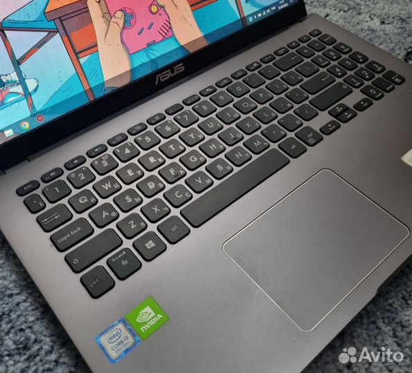 Игровой ноутбук asus i3/MX250/8озу