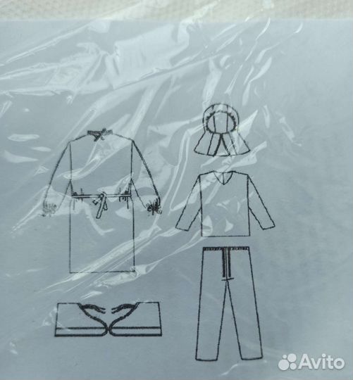 Костюм защитный одноразовый