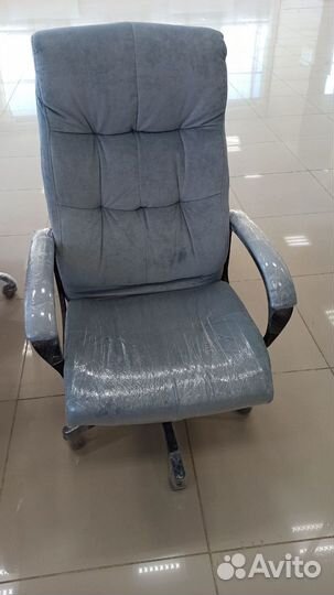 Кресло компьютерное CH-824 Fabric голубой