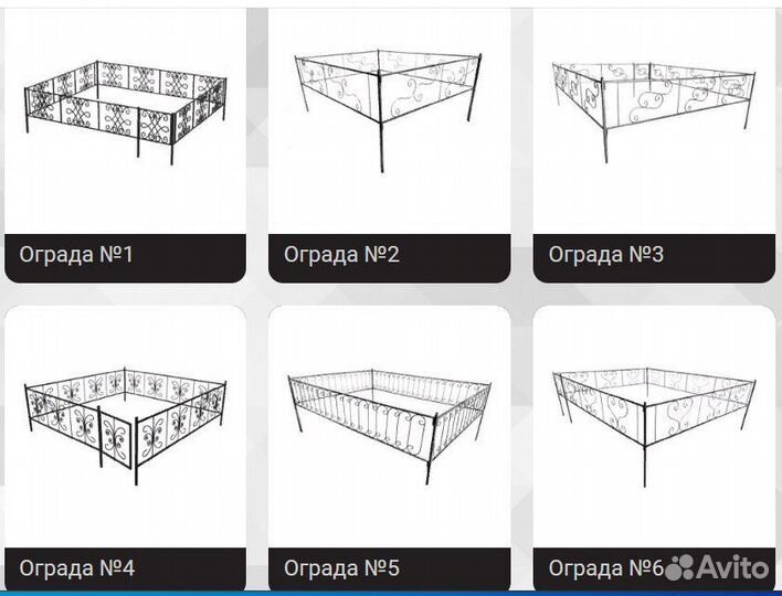 Ритуальные оградки на кладбище