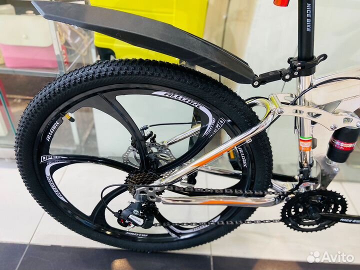 Горный велосипед на дисках складной