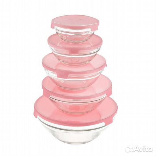 Наборы салатников с крышками новые