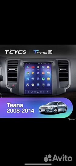 Магнитола на nissan teana j32 в стиле тесла