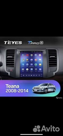 Магнитола на nissan teana j32 в стиле тесла