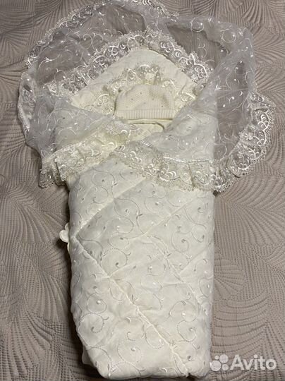 Конверт + одежда на выписку для девочки деми