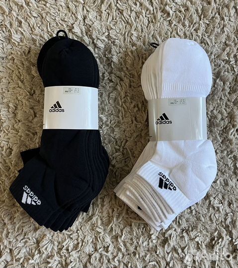 Носки adidas 6пар. 49-51 размер. Оригинал