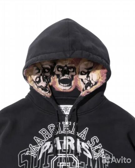 Зип худи supreme x maison margiela