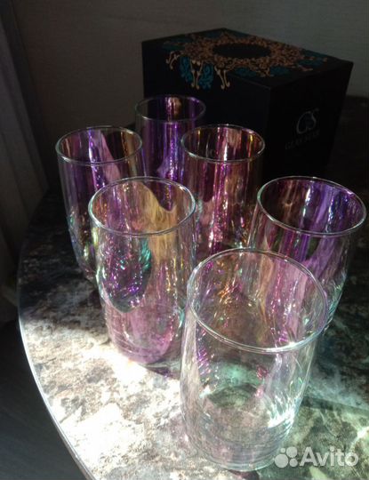 Набор стаканов с напылением
