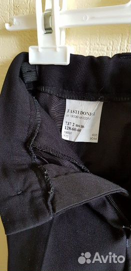 Чёрные брюки р-р 134