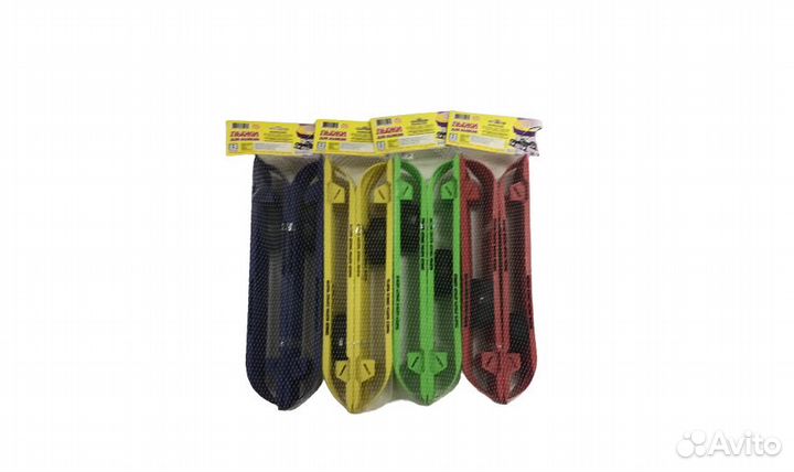 Мини - лыжи для детской коляски Престиж красные