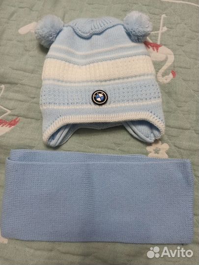 Новая шапочка и шарфик 44-46