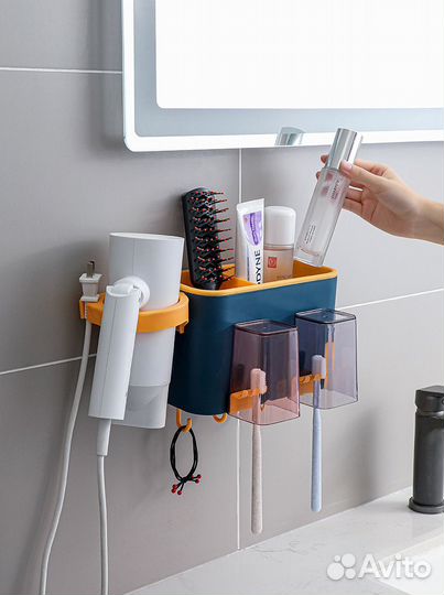 Держатель для зубных щеток и пасты, органайзер