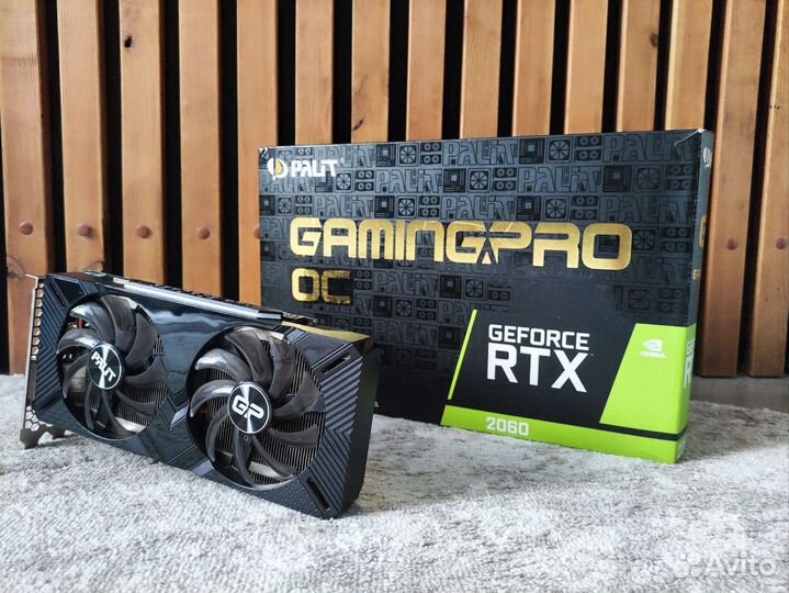 Видеокарта rtx 2060 Palit gaming pro OC 6gb
