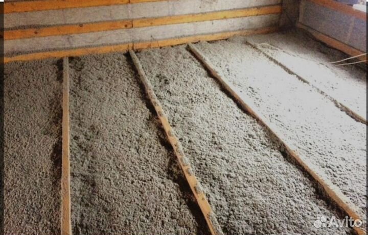 Утепление эковатой