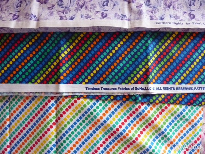 Ткани-отрезы, пр-ва Италии, Франции, Америки