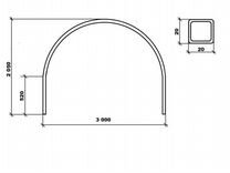 Как рассчитать дугу из профильной трубы