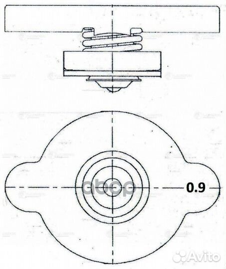 Крышки (пробки) радиатора LL 0809 LL0809 luzar