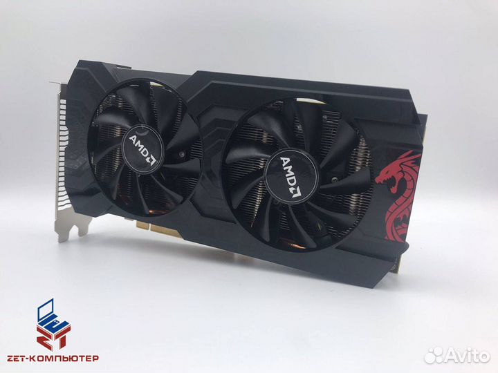 Видеокарта 8.0 Гб PowerColor RX 570 RED dragon