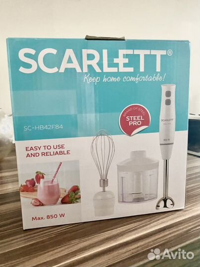 Новый Погружной блендер scarlett SC-HB42F84