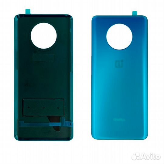 Задняя крышка для OnePlus 7T синяя матовая (Nebula