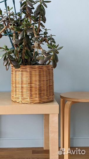 Кашпо плетёное для цветов