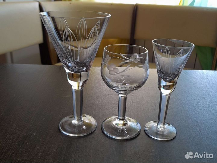 Хрустальные бокалы СССР