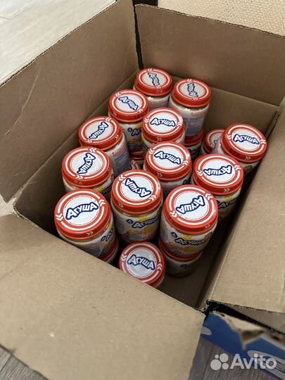 Мясное пюре и овощное