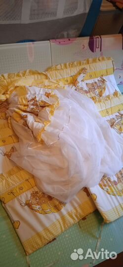 Бортики и балдахин в кроватку