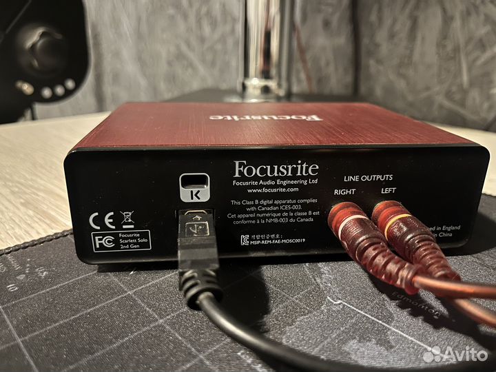 Звуковая карта Focusrite scarlett solo 2nd gen