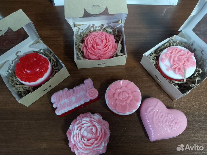 Букеты из мыльных роз, мыло ручной работы