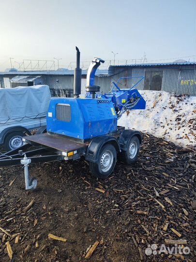 Услуги мульчера дробилки веток