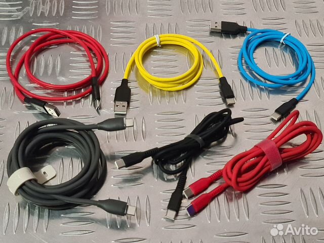 Силиконовый кабель USB Type-C Разные 1 м - 2 м