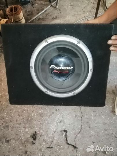 Сабвуфер pioneer + усилитель