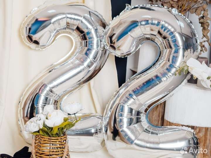 Воздушные шары цифры 2