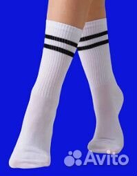 Носки высокие белые