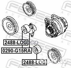 Натяжитель ремня 0290G15RA Febest