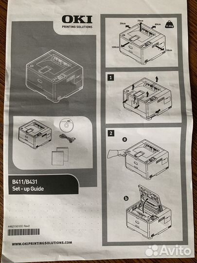 Принтер лазерный oki B431dn
