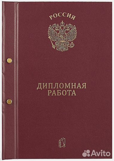 Папка на двух болтах Переплет диплома ВКР