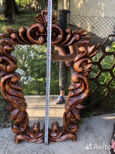 Зеркало деревянное ручная работа