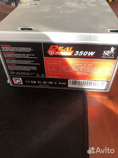 Блок питания 350w real power