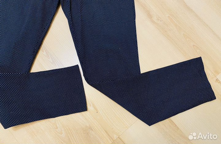 Брюки в горошек S Италия хлопок