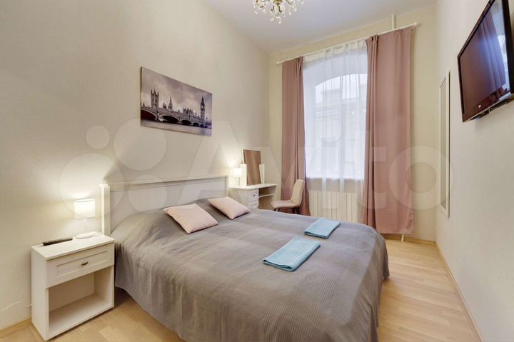 2-к. квартира, 53 м², 3 кровати