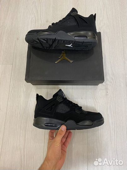 Кроссовки Air Jordan 4 Black Cat (36-45)